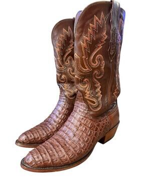 Lucchese 2000 Caiman Western Cowboy Boot Men size 9.5 D
